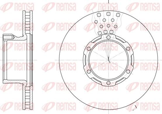 Remsa 6821.10 - Disque de frein cwaw.fr