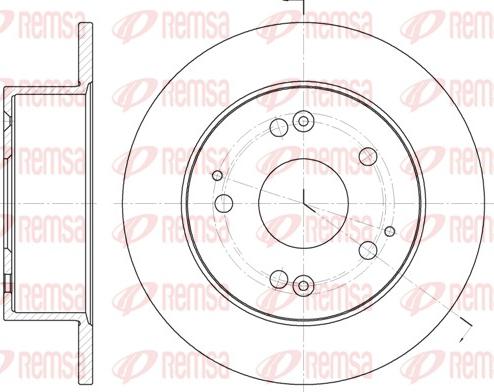 Remsa 6875.00 - Disque de frein cwaw.fr