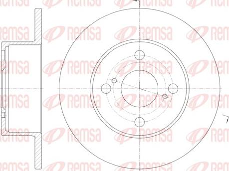 Remsa 6871.00 - Disque de frein cwaw.fr