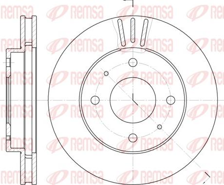 Remsa 6394.11 - Disque de frein cwaw.fr