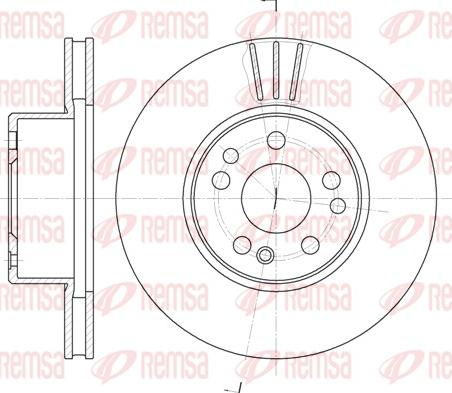 Remsa 6351.10 - Disque de frein cwaw.fr