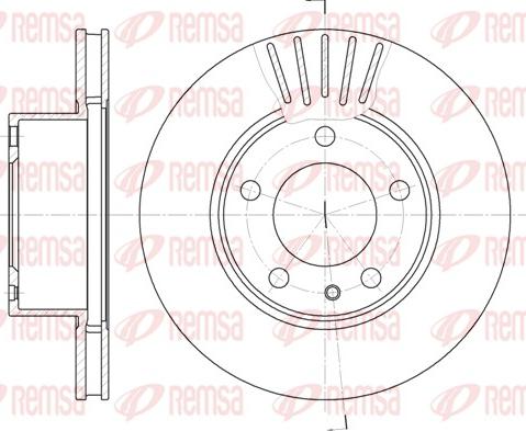 Remsa 6357.10 - Disque de frein cwaw.fr