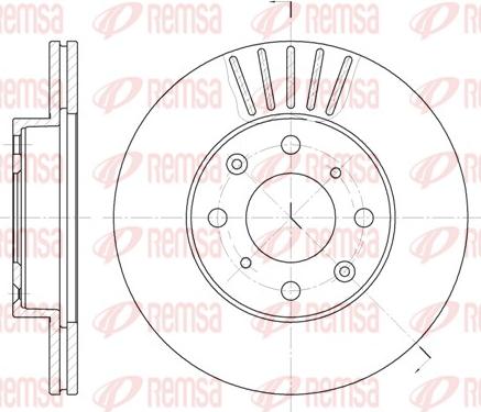 Remsa 6369.10 - Disque de frein cwaw.fr