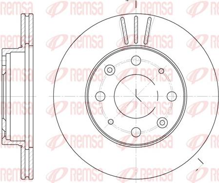 Remsa 6368.10 - Disque de frein cwaw.fr