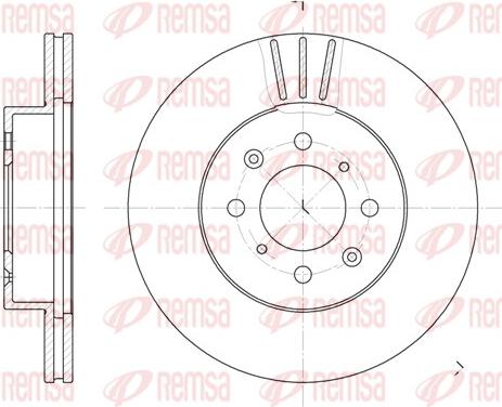 Remsa 6367.10 - Disque de frein cwaw.fr