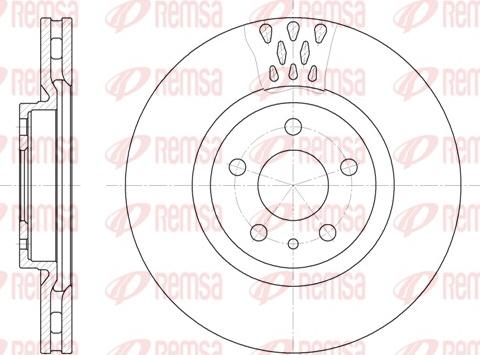 Remsa 6305.10 - Disque de frein cwaw.fr