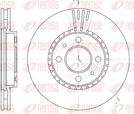 Remsa 6302.10 - Disque de frein cwaw.fr