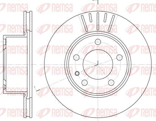 Remsa 6317.10 - Disque de frein cwaw.fr