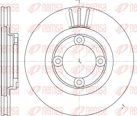 Remsa 6385.10 - Disque de frein cwaw.fr