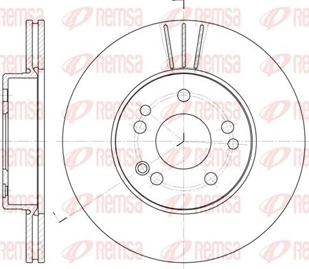 Remsa 6338.10 - Disque de frein cwaw.fr