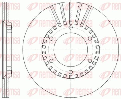 Remsa 6337.10 - Disque de frein cwaw.fr