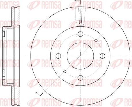 Remsa 6376.10 - Disque de frein cwaw.fr