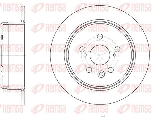 Remsa 6245.00 - Disque de frein cwaw.fr