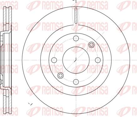 Remsa 6240.10 - Disque de frein cwaw.fr