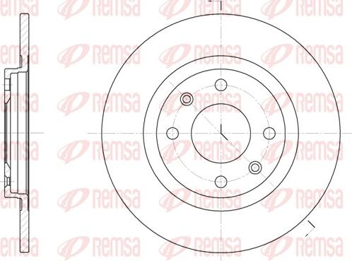 Remsa 6241.01 - Disque de frein cwaw.fr