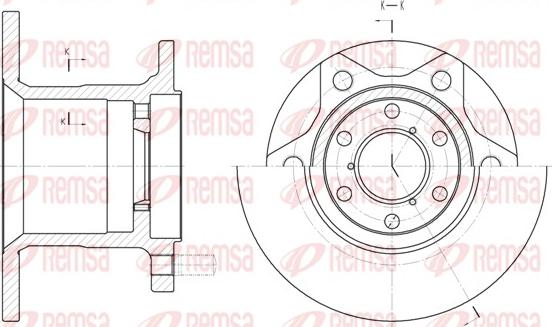 Remsa 6243.00 - Disque de frein cwaw.fr