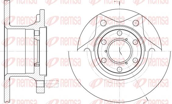 Remsa 6242.00 - Disque de frein cwaw.fr