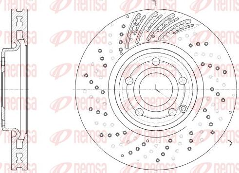 Remsa 62528.10 - Disque de frein cwaw.fr