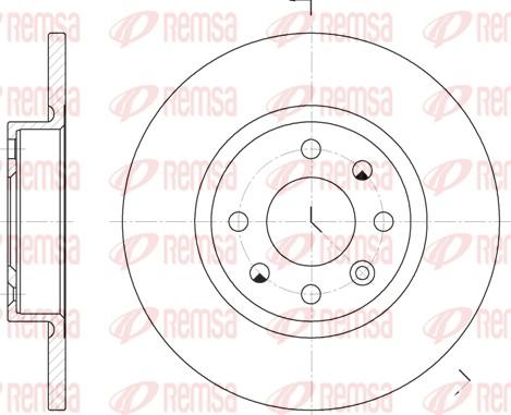 Remsa 6209.00 - Disque de frein cwaw.fr