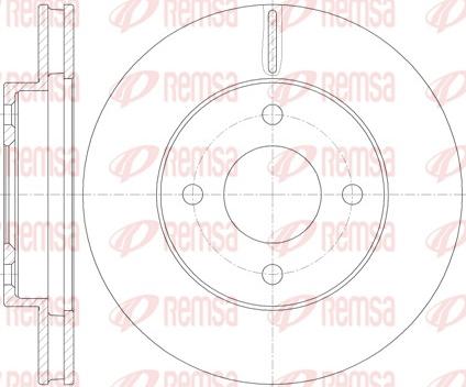 Remsa 62060.10 - Disque de frein cwaw.fr