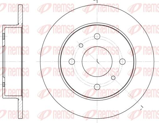 Remsa 6200.00 - Disque de frein cwaw.fr