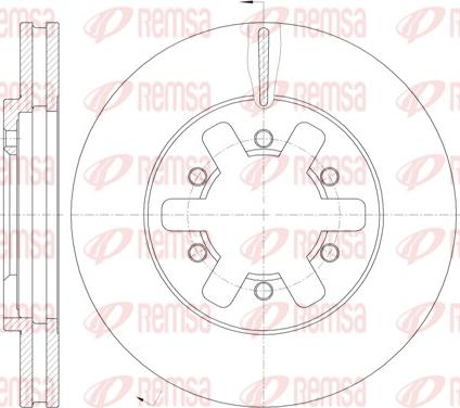 Remsa 62089.10 - Disque de frein cwaw.fr