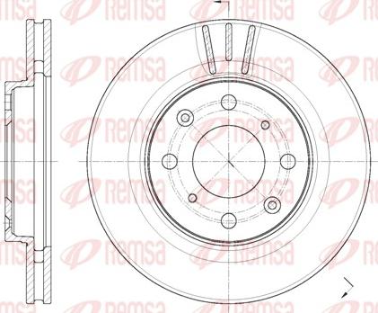 Remsa 62086.10 - Disque de frein cwaw.fr