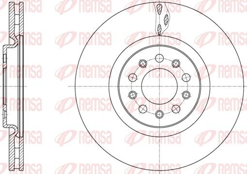 Remsa 62035.10 - Disque de frein cwaw.fr