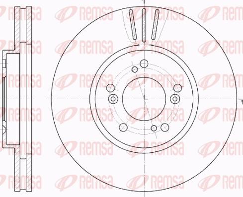 Remsa 62031.10 - Disque de frein cwaw.fr