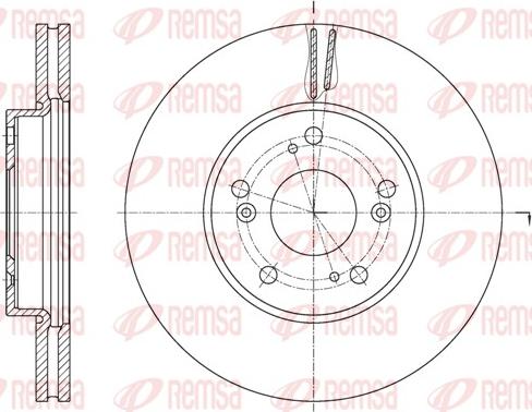 Remsa 62107.10 - Disque de frein cwaw.fr