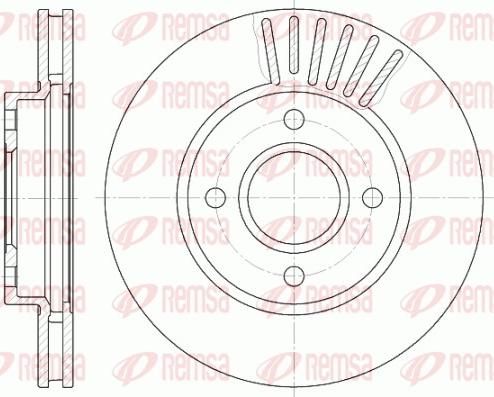 Remsa 6211.10 - Disque de frein cwaw.fr