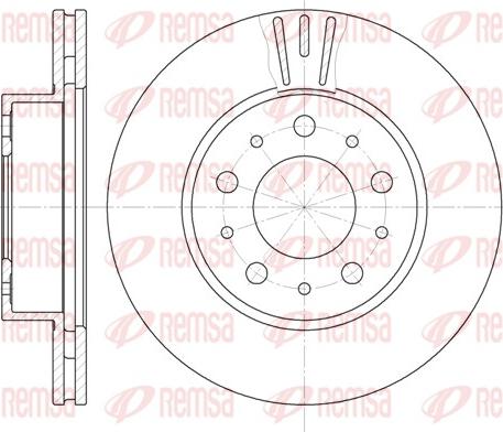 Remsa 6231.10 - Disque de frein cwaw.fr