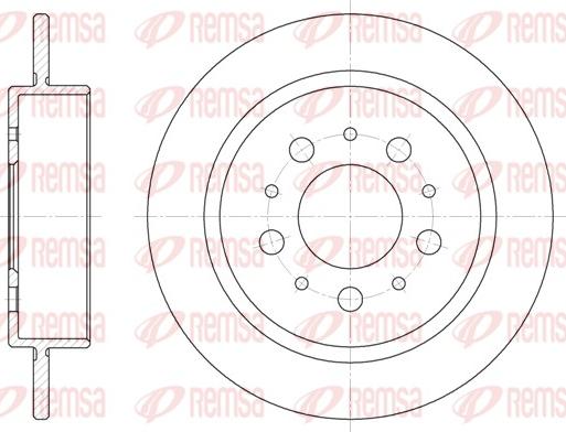 Remsa 6238.00 - Disque de frein cwaw.fr