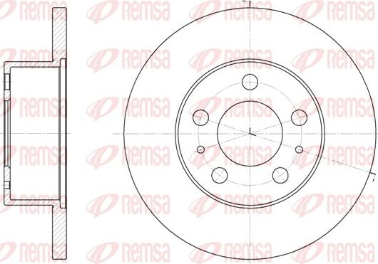 Remsa 6233.00 - Disque de frein cwaw.fr