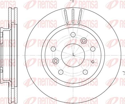 Remsa 6237.10 - Disque de frein cwaw.fr