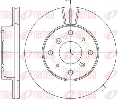 Remsa 6225.10 - Disque de frein cwaw.fr