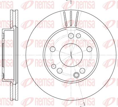 Remsa 6228.10 - Disque de frein cwaw.fr