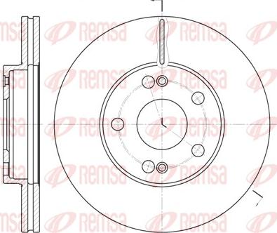 Remsa 6227.11 - Disque de frein cwaw.fr