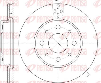 Remsa 6745.10 - Disque de frein cwaw.fr