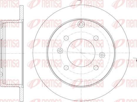 Remsa 6757.00 - Disque de frein cwaw.fr