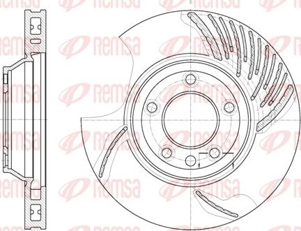 Remsa 6769.10 - Disque de frein cwaw.fr