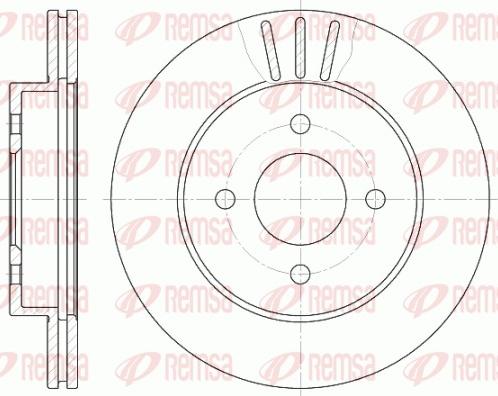 Remsa 6761.10 - Disque de frein cwaw.fr