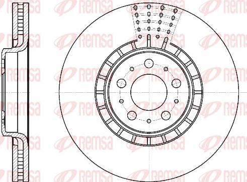 Remsa 6768.10 - Disque de frein cwaw.fr