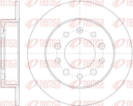 Remsa 6762.00 - Disque de frein cwaw.fr