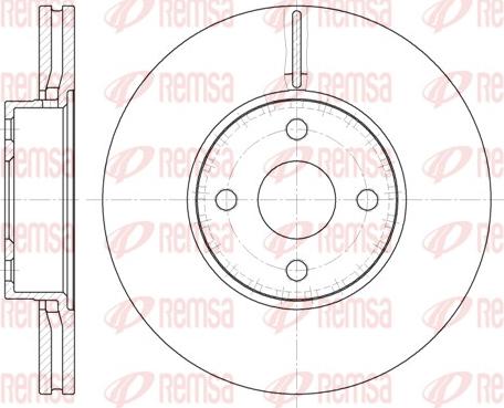 Remsa 6704.10 - Disque de frein cwaw.fr