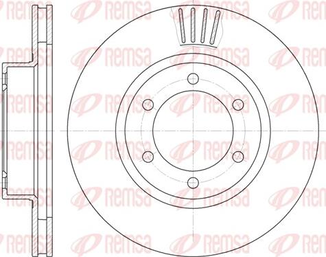 Remsa 6706.10 - Disque de frein cwaw.fr