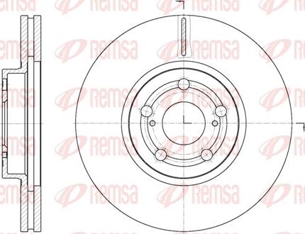 Remsa 6701.10 - Disque de frein cwaw.fr