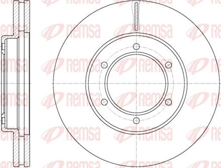 Remsa 6702.10 - Disque de frein cwaw.fr