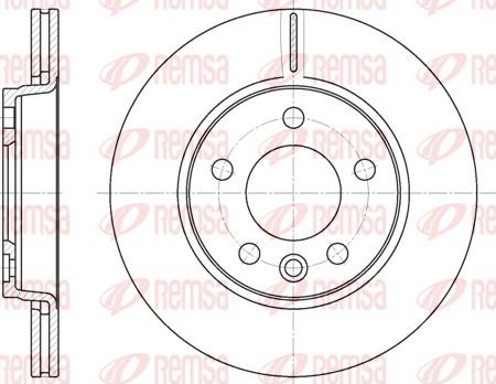 Remsa 6707.10 - Disque de frein cwaw.fr