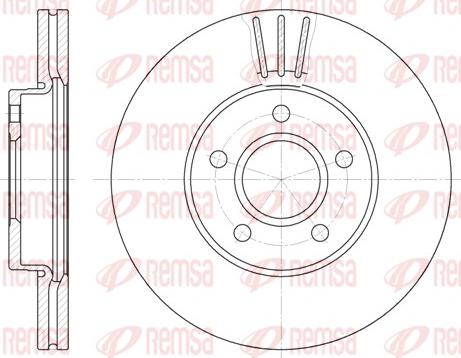 Remsa 6710.10 - Disque de frein cwaw.fr